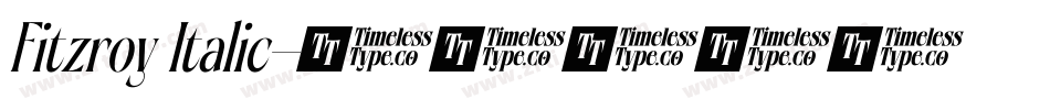 Fitzroy Italic字体转换